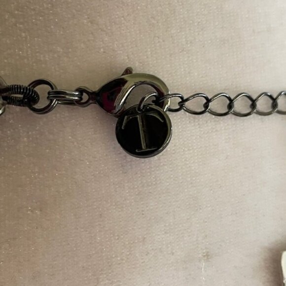 TALBOTS Smoky Gray Silver Beaded 19" Necklace - Picture 9 of 15